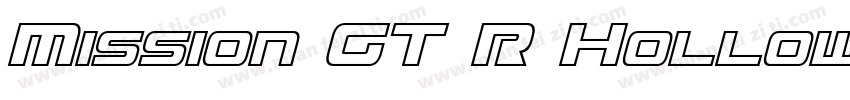 Mission GT R Hollow Italic字体转换